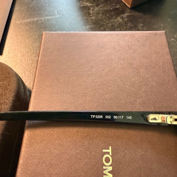 Tom Ford TF5295 002 Black Eyeglasses 56-17-145 Authenticity Card Like New Unisex - Picture 7 of 16
